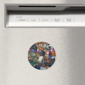 Gepolijste kleurrijke stenen magneet (Insitu (Vaatwasser))