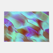 Gepolijste steen in chroompaars deurmat (Voorkant)