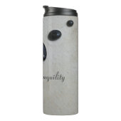 Gepolijste Zen Zwarte Stenen Zand Tuin Grijs Thermosbeker (Geroteerd rechts)