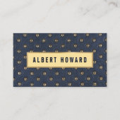 Gepolitiseerd leder visitekaartje (Voorkant)