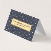 Gepolitiseerd leder visitekaartje (Achterkant)