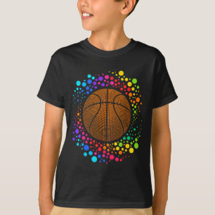 Gepolkte basketbal stip dag t-shirt