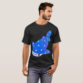 Gepolkte haai - donker t-shirt (Voorkant volledig)