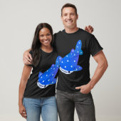 Gepolkte haai - donker t-shirt (Unisex)