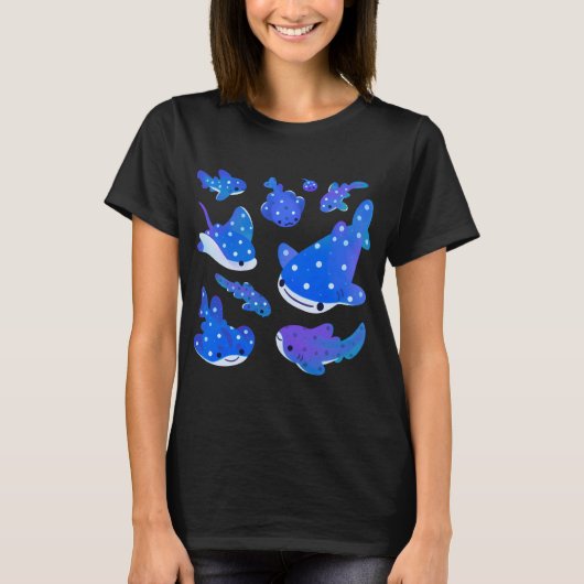 Gepolkte haai t-shirt (Voorkant)