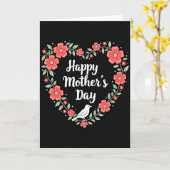 Gepolkte Hart Bloemkaart Kaart (Gele Bloem)