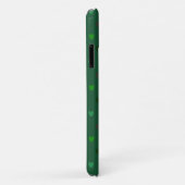 Gepolkte harten op bosgroen Case-Mate iPhone case (Achterkant/rechts)