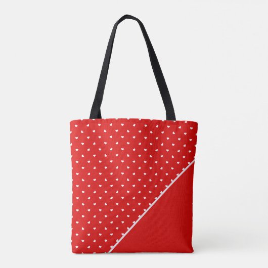 Gepolkte Hartjes Tote Bag (Achterkant)