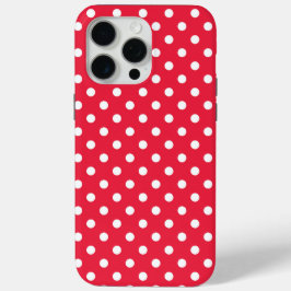 Gepolkte Rode  iPhone 15 Pro Max Hoesje