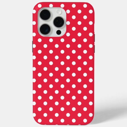 Gepolkte Rode Case-Mate iPhone Case (Achterkant)