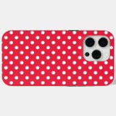 Gepolkte Rode Case-Mate iPhone Case (Achterkant (horizontaal))