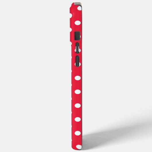 Gepolkte Rode Case-Mate iPhone Case (Achterkant / Links)