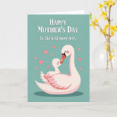 Gepolkte Watervogels Kaart (Gele Bloem)