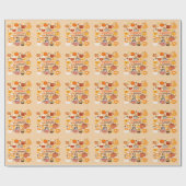 Gepompte Pompoenseizoen Cadeaupapier (Vlak)