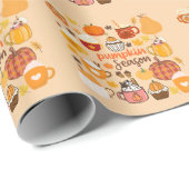 Gepompte Pompoenseizoen Cadeaupapier (Rol Hoek)