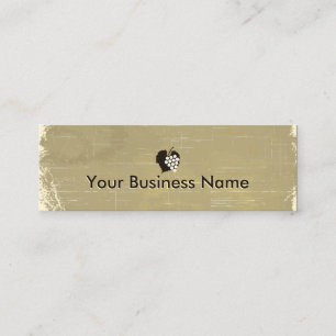 Gepooide papieren druiven Winery Mini Visitekaartj Mini Visitekaartje