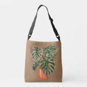 Gepoot Plant Plant van het kruidlichaam Crossbody Tas (Achterkant)