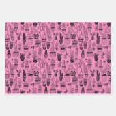 Gepoot Plant Succulente Cacti Handmade Neon Gift Inpakpapier Vel (Voorkant 3)