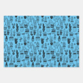 Gepoot Plant Succulente Cacti Handmade Neon Gift Inpakpapier Vel (Voorkant 2)