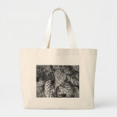 Gepootte bladeren grote tote bag (Voorkant)
