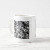 Gepootte bladeren koffiemok (Voorkant links)