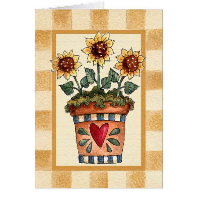 Gepootte bloemen (Voorkant)