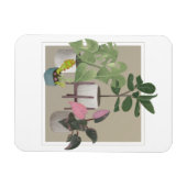 Gepootte huisplanten magneet (Horizontaal)