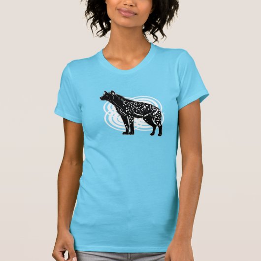 Gepootte Hyenas U-Love-Animal Art T-Shirt (Voorkant)