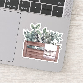 Gepootte Planten - Groene Thuissticker Sticker