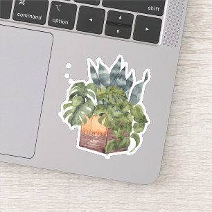 Gepootte Planten - Groene Thuissticker Sticker