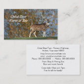 Gepotte herten met een meer visitekaartje (Voorkant / Achterkant)