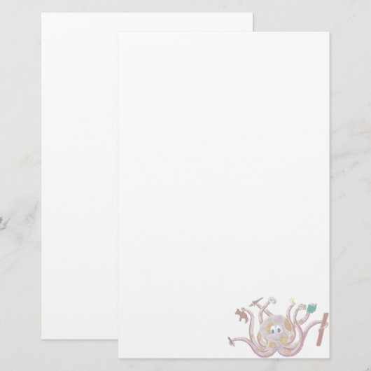 Gepotte inktappelbakkerij briefpapier (Voorkant / Achterkant)