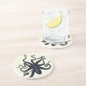 Gepotte octopus zandsteen onderzetter (Zijkant)