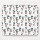 Gepotte Planten op wit Muismat (Voorkant)