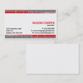 Gepotteerd en ontdooid - rood visitekaartje (Voorkant / Achterkant)