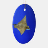 Gepotteerde adelrog die onder water zwemt Galapago Keramisch Ornament (Rechts)