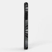 Gepotteerde golven achtergrond zwart-wit Case-Mate iPhone case (Achterkant/rechts)