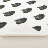 Gepotteerde graskikker, grote Sherpa Blanket Deken (3/4)