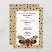 Gepotteerde Lanternfly Bug Kaart (Voorkant / Achterkant)