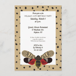 Gepotteerde Lanternfly Bug Kaart