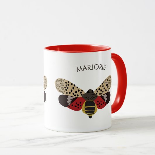 Gepotteerde Lanternfly Bug Mok (Voorkant rechts)