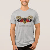Gepotteerde Lanternfly Bug Tri-Blend Shirt (Voorkant)