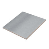 Geppenseerd glimmend gepolijst metalen tegeltje (Zijkant)