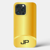 Geppersonaliseerde Gold look elegant modern monogr Case-Mate iPhone Case (Achterkant)
