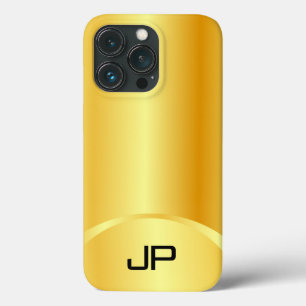 Geppersonaliseerde Gold look elegant modern monogr Case-Mate iPhone Case