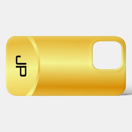 Geppersonaliseerde Gold look elegant modern monogr Case-Mate iPhone Case (Achterkant (horizontaal))