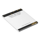 Geppersonaliseerde Gold Splash Marked Notitieblok (Schuin)