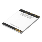 Geppersonaliseerde Gold Splash Marked Notitieblok (Linkerzijde)