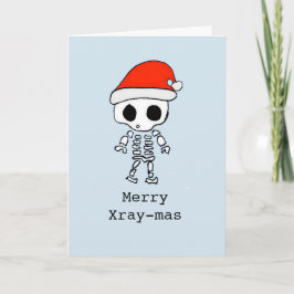 Geppersonaliseerde grappige 'grove x-raymas' feestdagen kaart