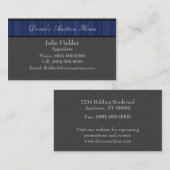 Geppoleerde strepen Visitekaartje, grijs en diepbl Visitekaartje (Voorkant / Achterkant)